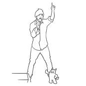 coloriage justin bieber chante one time